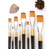 Barra individual de oro negro tubo de cobre frente plano cepillo de lana de nailon gouache acuarela pluma de propileno fábrica mayoreo