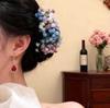 Pinza Negra de Satín con Lazo para Cola de Caballo, Pinza para Volumen del Cabello con Etiqueta Dorada de Lujo Ligero, Pinza para el Cabello de Viajero de Alta Gama y Exquisita