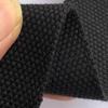 Fita de Poliéster-Algodão, Alça de Lona de Algodão com Padrão de Pérolas 2/2,5/3,2/3,8/5cm, Cores Preto e Branco, Alça de Mão Resistente ao Desgaste