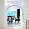 Cortina de Contas Cortina Divisória de Cristal Cortina Pendurada Cortina de Meia Porta Sala de Estar Luxo Leve Tela de Entrada Quarto Sem Furos Banheiro