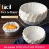 Forma para Bolo Basca à Prova de Óleo, Cheesecake, Bolo de Esponja, Bolo Chiffon que Não Dobra, Papel Antiaderente de 4 Polegadas 6 Polegadas