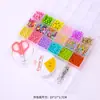 Cuentas de Arroz de Vidrio DIY Pulseras con Cuentas para Niños Set de Accesorios para Collares y Pulseras Letra E18 Accesorios