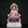 Estátua dos Três Deuses Puros Imitação de Jade Branco Estátua Ancestral dos Três Deuses Puros Taoístas Ornamento