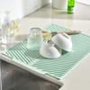 Tapete aislante térmico y escurridor para encimeras de cocina, antideslizante, estilo occidental, absorbente de agua y antiescaldaduras, para mesa de comedor y cuencos.