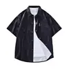 Camisa de Manga Corta Tie-Dye Ropa para Hombre 2026 Verano Nueva Marca de Moda Ins Fresca Holgada Casual Versátil Camisa Ropa para Hombre