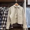 Camisa de Franela Cuadrada de Manga Larga para Mujer Camisa de Cuadros para Aire Acondicionado Otoño E489406/489508/488559