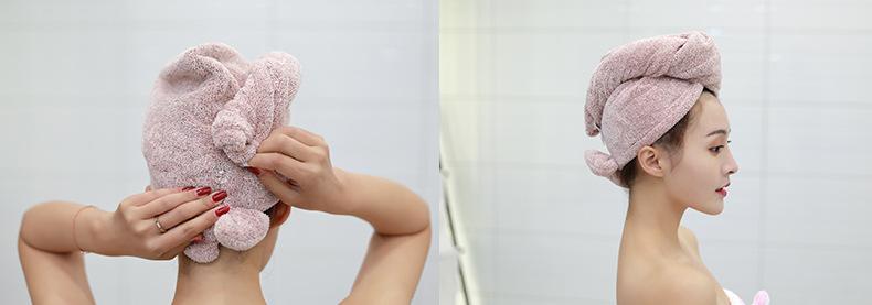 竹纤维干发帽_10