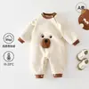Mono de felpa koala de estilo coreano grueso nuevo para primavera y otoño para recién nacidos, ropa exterior original clase A para bebés