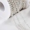 Corrente O redonda em cobre puro com relevo, pulseira DIY feita à mão, colar, brincos, materiais de acessórios de joias pequenas estilo antigo