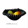 Prato de Frutas Preto de Cerâmica Simples e de Luxo Leve, Prato de Frutas Medieval, Fruteira Francesa, Mesa de Jantar, Mesa de Centro, Bandeja de Armazenamento para Desktop, Enfeites