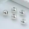 Contas soltas de ouro 18K com contas de posicionamento de silicone contas de ajuste de corrente colar DIY feito à mão acessórios de joalheria
