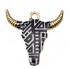 Transfronterizo 125 Goteo de aceite Fantasma de Halloween Calavera Murciélago Muerte Colgante DIY Pulsera Llavero Colgante de Joyería