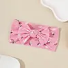 Diadema Infantil con Estampado de Lazo Transfronterizo, Accesorio para el Cabello, Elástico Suave, Diadema Ancha para Bebés e Infantes