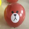 Urso pato coelho impressão infantil cartoon látex fabricantes de balões brinquedos redondos por atacado para empurrar presentes podem ser enviados em nome
