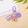 Llavero de Oso de Caramelo Corazón Colorido Etiqueta de Corazón Creativa Accesorios Colgantes para Bolsos de Oso Lindos Venta al por Mayor desde Fabricante