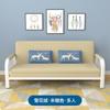 Sofá-cama dobrável de uso duplo, pequeno apartamento, multifuncional, simples, solteiro, duplo, três pessoas, sala de aluguel, sofá de tecido para sala de estar