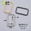 Fabricantes Qifeng acessórios de ferragem para malas fivela quadrada fivela de boca fivela de ferro de ajuste metálico corda de tração arame de ferro fivela quadrada
