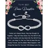 Amazon Transfronterizo Ilimitado Pulsera de Tenis Ajustable para Esposa, Madre, Tía, Hermana, Regalo de Cumpleaños Graduación