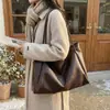 Bolsa Grande de Comercio Exterior Retro Europea y Americana para Mujer, Nueva Tendencia de Moda Estilo Coreano Bolso de Hombro de Nicho con Alto Valor Estético para Viajar Bolso Tote