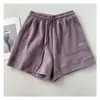 Venta Directa de Fábrica Shorts Deportivos Casuales Adelgazantes de Cintura Alta para Mujer Estilo Coreano Nuevo Holgados de Pierna Ancha con Cordón Estudiante Shorts de Línea A