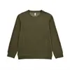 Sudadera de Waffle de Cuello Redondo de Cachemir Tencel de Alta Calidad de 320g para Hombre, Capa Base, Ropa Exterior, Manga Larga, Tallas Grandes