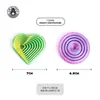 Juguete Impreso en 3D Corazón Redondo en Forma de Corazón Juguete para Aliviar el Estrés Torre de Rábanos Fidget Fractal Hexágono Juguete para Aliviar el Estrés