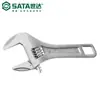 Llave Inglesa Ajustable Autorizada por la Marca Sata/Shida, Apertura Grande, Mango Corto, 6-12 Pulgadas 47232 47233 47234