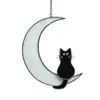 Amazon Transfronterizo Más Vendido Mascota Luna Gato Colgante Regalo Artesanías de Acrílico Coloridas Regalo Conmemorativo Creativo