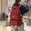 Mochila Nueva de Color Sólido de Gran Capacidad, Estilo Ins Academy Japonés, Mochila Versátil con Múltiples Compartimentos Reductora de Peso para Estudiantes de Secundaria