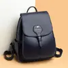 Mochila Casual de Viagem Autêntica Feminina 2022 Novo Estilo Coreano Grande Capacidade Couro Macio Ao Toque Mochila Feminina da Moda