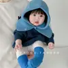 Gorro Integral para Bebé Otoño e Invierno Gorro Cálido con Bufanda, Lindo y Versátil, Gorro Unisex para Bebé con Protección para Orejas, Gorro de Punto para Niños Moderno