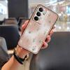 Adecuado para Funda de Teléfono Móvil Oppo Nuevo Lindo Pintura al Óleo Digital Simple Dibujo Animado Carcasa Blanda Trendy Color Puro Borde Completo Flor