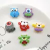 Accesorios de resina de rana monstruo de un ojo divertidos de dibujos animados material para DIY pegamento de crema funda de teléfono tocado pasador hebilla de zapato