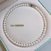 Colar de Pérolas Shijia Vermelho Bordô Fivela de Diamante Forte Leve Feminino Luxo Leve Elegante Ciber Vermelho Azul Fivela de Diamante Pérola