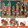 Nuevas decoraciones de bastón de caramelo navideño transfronterizas, bastones de caramelo de madera creativos, decoraciones y colgantes reconfortantes para fiestas en casa
