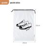 Bolsa Transparente com Cordão para Guardar Sapatos, PE Espessado, Dobrável, Bolsa Impermeável para Viagem à Prova de Poeira, Bolsa de Sapato Atacado