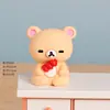 Nuevos Adornos Clásicos Súper Lindos de Rilakkuma de Resina Manualidades Creativas Adornos Lindos de Escritorio Adornos de Coche DIY