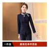Chaqueta de traje gris pequeña para mujer, traje de negocios de otoño, vestido de recepción de hotel, joyería, ropa de trabajo para mujer