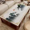 Nuevo Mantel para Mesa de Café Estilo Chino Impermeable, Resistente al Aceite y Anti-quemaduras Protector de Mesa de Comedor de Lujo Accesible Película Protectora de Aislamiento Térmico
