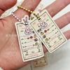 Pinza Etiqueta Forma Especial Redonda Tarjeta Colgante Señal Tarjeta Pequeña Tarjeta de Cabecera Parte Trasera Embalaje Accesorios Decorativos Adorno Colgante