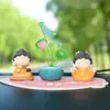 Juego de Adornos para el Tablero del Coche Pequeño Buda Bendito Decoraciones Zen para el Tablero Figura Budista Dropshipping