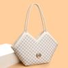 Bolso de Hombro de Seda de Moda de Nicho para Mujer 2025 Nuevo Versátil de Gran Capacidad Bolso Bandolera Bolso Tote Estampado Cesta de Verduras
