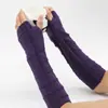 Luvas de Lã G-12 Flor Triangular Outono e Inverno Novas Mangas Falsas para Homens e Mulheres Luvas de Pulso Tricotadas Quentes de Meio Dedo