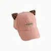 Gorro Personalizado con Orejas de Gato para Niños, Gorro de Lana de Cordero, Gorro Cálido de Otoño e Invierno para Niños y Niñas, Gorra de Béisbol Linda para Bebé