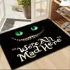 Alfombra de Piso de Terciopelo de Cristal de Calabaza Fantasma de Halloween Transfronteriza Felpudo para Puerta de Entrada Felpudo para Vestíbulo Alfombra para Sala de Estar Decorativa