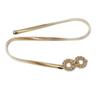 Nueva Venta Caliente Cadena de Cintura de Resorte de Metal para Mujer Moda Combinable Hebilla Redonda Cadena Elástica Cinturón Delgado Venta al por Mayor
