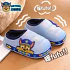 Pantuflas de Algodón para Niños Paw Patrol Invierno, Cálidas y Forradas de Felpa, Impermeables, para Niños y Niñas, Uso en Interiores, Zapatos de Algodón para Bebés y Niños Pequeños