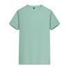 Camiseta de Algodón de Seda Nueva Estilo Verano 2024 Paquete de 80 Colores Sólidos Casual Cuello Redondo Manga Corta Camiseta Básica con Estampado de Logo