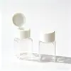 Garrafa Plástica com Tampa Flip-Top para Armazenamento de Contas 30/50ml PET Transparente Garrafa Dosadora DIY
