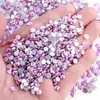 Pedras Strass Redondas Pequenas de Fundo Plano K9 para Nail Art, Strass Mistos de Várias Especificações, Strass Decorativos Série Nevoeiro, DIY Nevoeiro Verde Oficial